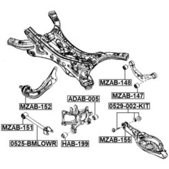 Alternative view of REAR LOWER TRANSVERSE LINK