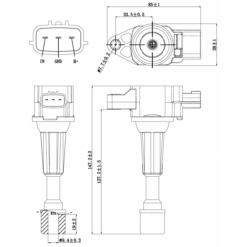 Alternative view of IGNITION COIL