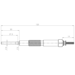 Alternative view of GLOW PLUG