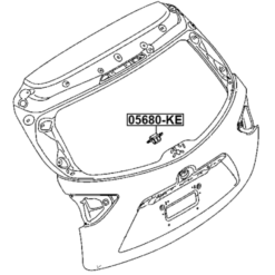 Alternative view of TAILGATE RELEASE BUTTON