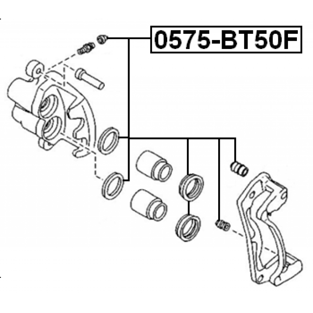 FRONT BRAKE CALIPER REPAIR KIT (SET FOR TWO SIDES) - Image 2