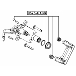 Alternative view of REAR BRAKE CALIPER REPAIR KIT (SET FOR TWO SIDES)