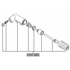Alternative view of CLUTCH SLAVE CYLINDER
