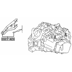 Alternative view of CLUTCH RELEASE FORK