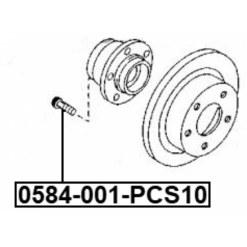 Alternative view of WHEEL STUD PCS 10