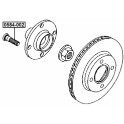 Alternative view of WHEEL STUD