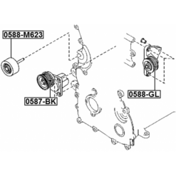 Alternative view of PULLEY TENSIONER KIT