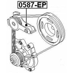 Alternative view of TENSION PULLEY