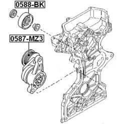 Alternative view of TENSION PULLEY