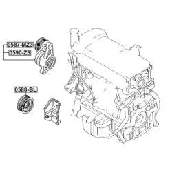 Alternative view of BELT TENSIONER