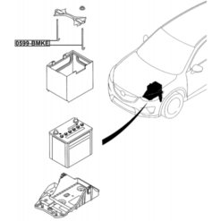 Alternative view of BATTERY MOUNTING BRACKET