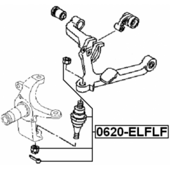 Alternative view of BALL JOINT FRONT LOWER ARM