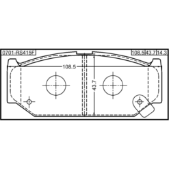 Alternative view of PAD KIT, DISC BRAKE, FRONT