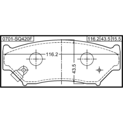 Alternative view of PAD KIT, DISC BRAKE, FRONT