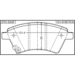 Alternative view of PAD KIT, DISC BRAKE, FRONT - KIT (INCLUDING BOLTS, WITH ANTI SQUEAL SHIM)