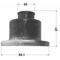 Alternative view of DRIVE SHAFT CV JOINT BOOT 84.1X61X24