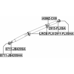 Alternative view of DRIVE SHAFT CV JOINT BOOT