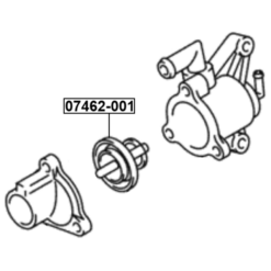 Alternative view of THERMOSTAT 82°C