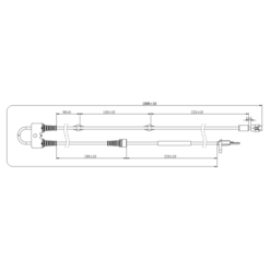 Alternative view of ABS SENSOR FRONT LEFT
