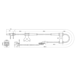 Alternative view of ABS SENSOR FRONT RIGHT