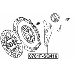 Alternative view of CLUTCH RELEASE FORK