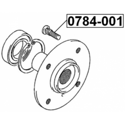 Alternative view of WHEEL STUD