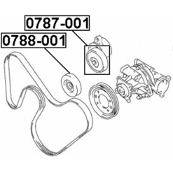 Alternative view of PULLEY TENSIONER KIT