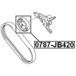 Alternative view of TENSION PULLEY