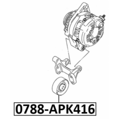 Alternative view of PULLEY IDLER