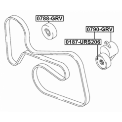 Alternative view of BELT TENSIONER