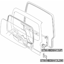 Alternative view of TAILGATE HINGE