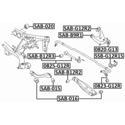Alternative view of BALL JOINT REAR UPPER ARM