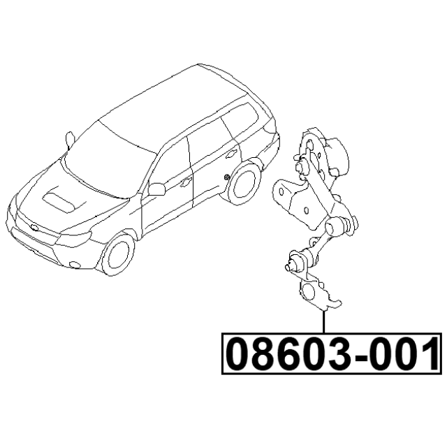 REAR LEVEL SENSOR (WITH BRACKET, WITH LINK) - Image 2