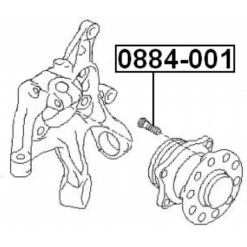 Alternative view of WHEEL STUD