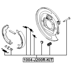 Alternative view of BRAKE SHOE FITTING KIT (SET FOR TWO SIDES)