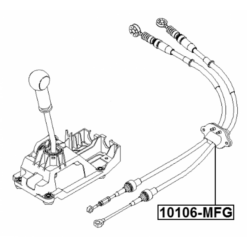 Alternative view of TRANSMISSION GEAR CHANGE CABLE