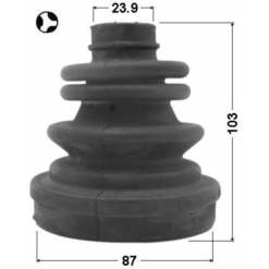 Alternative view of BOOT INNER CV JOINT KIT 87X103X23.9