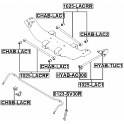 Alternative view of REAR TRANSVERSE LINK