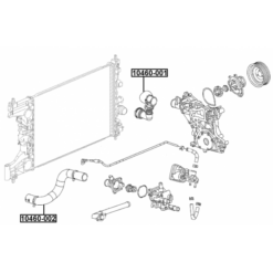 Alternative view of RADIATOR HOSE