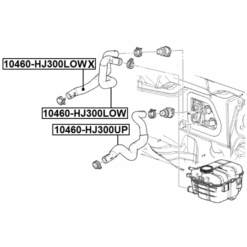 Alternative view of RADIATOR HOSE