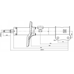 Alternative view of SHOCK ABSORBER FRONT LEFT