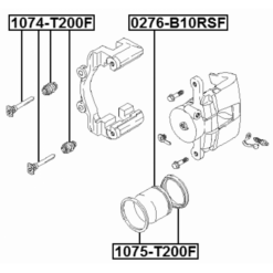 Alternative view of FRONT CALIPER SLIDE PIN KIT (SET FOR TWO SIDES)