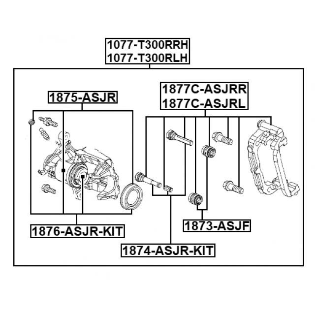 REAR LEFT BRAKE CALIPER ASSEMBLY (WITH BRACKET) - Image 2