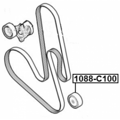 Alternative view of PULLEY IDLER KIT