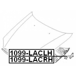 Alternative view of HINGE ASSEMBLY HOOD RIGHT