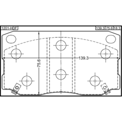 Alternative view of PAD KIT, DISC BRAKE, FRONT