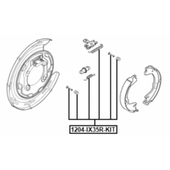 Alternative view of BRAKE SHOE FITTING KIT