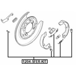 Alternative view of BRAKE SHOE FITTING KIT