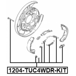 Alternative view of BRAKE SHOE FITTING KIT