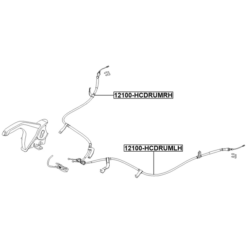 Alternative view of PARKING BRAKE CABLE, LEFT